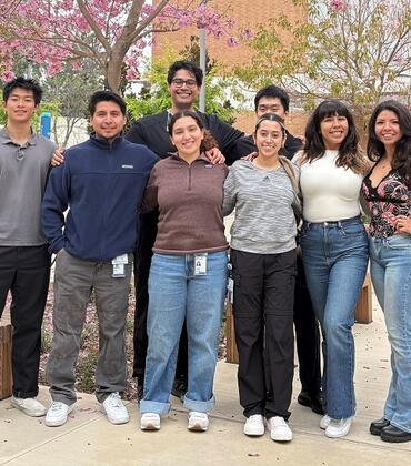 student volunteers with the IESM