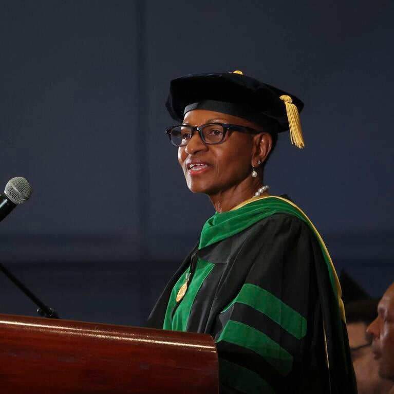 VC and Dean Deas at the 2022 commencement ceremony