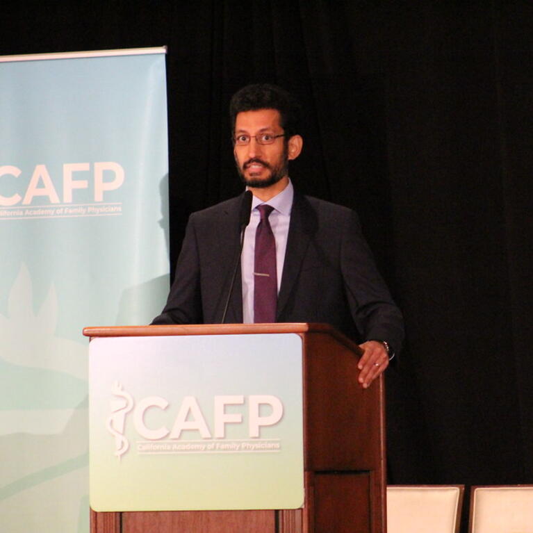 Moazzum Bajwa speaking - by Sonia Olivarez