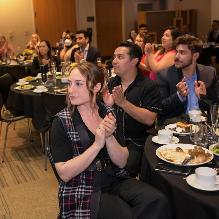 The crowd applauding at the 2025 Awards Ceremony