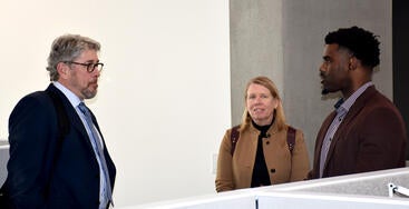 Vladmir Oge meets with UC Health VP of Health Affairs David Rubin and Zoanne Nelson, AVP, Operations, Finance and Administration