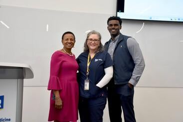 Herlinda Bergmann with Dean Deas and Vladimir Oge