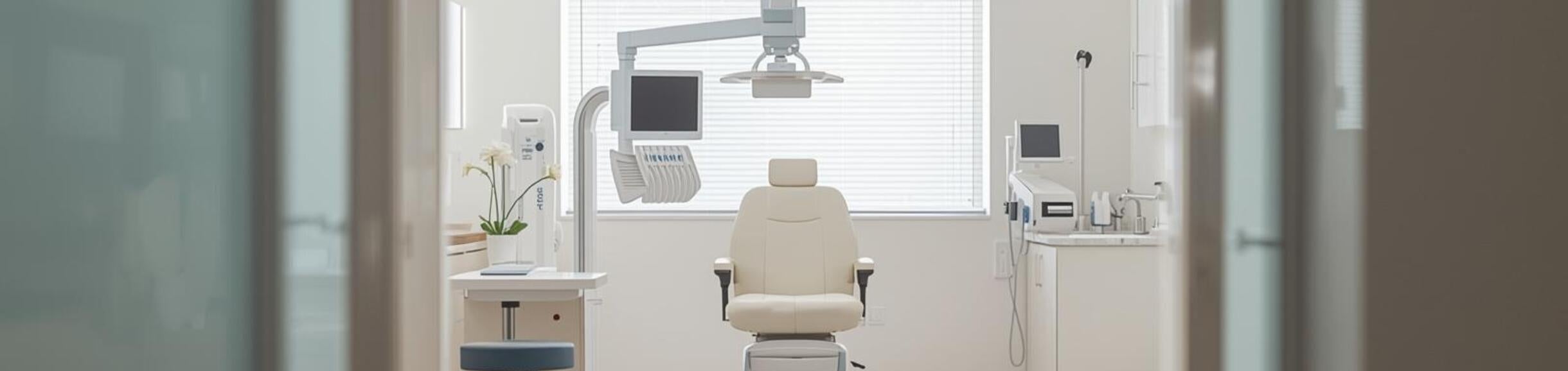 Empty doctor's office with patient chair