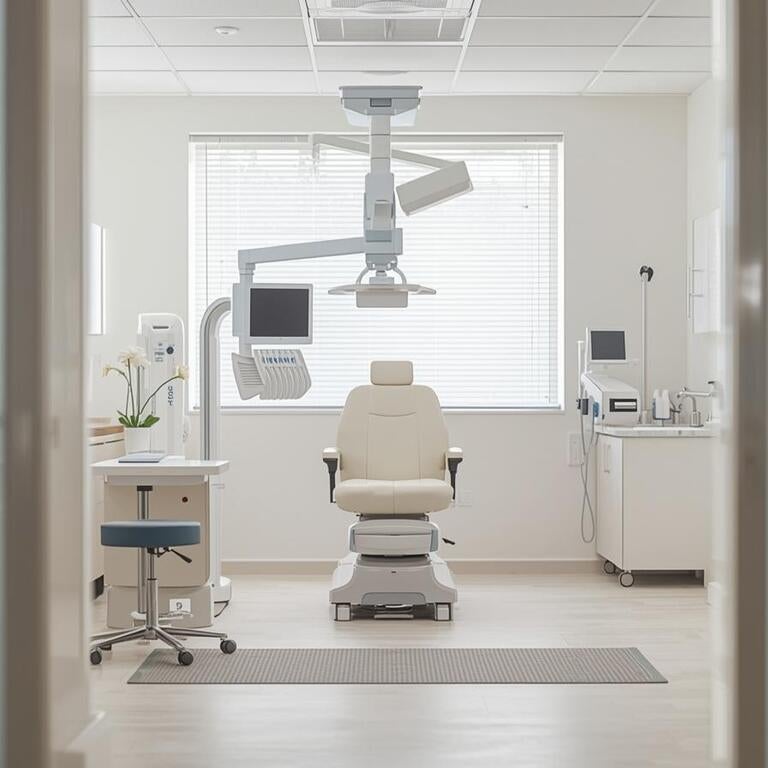 Empty doctor's office with patient chair