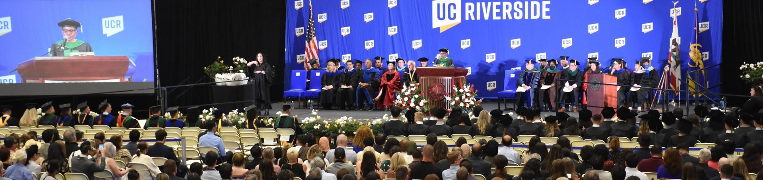 crowd and stage on Graduation in 2023