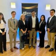 Speaker Kathryn Sorensen with students