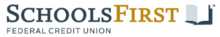 Schools First Federal Credit Union logo with book