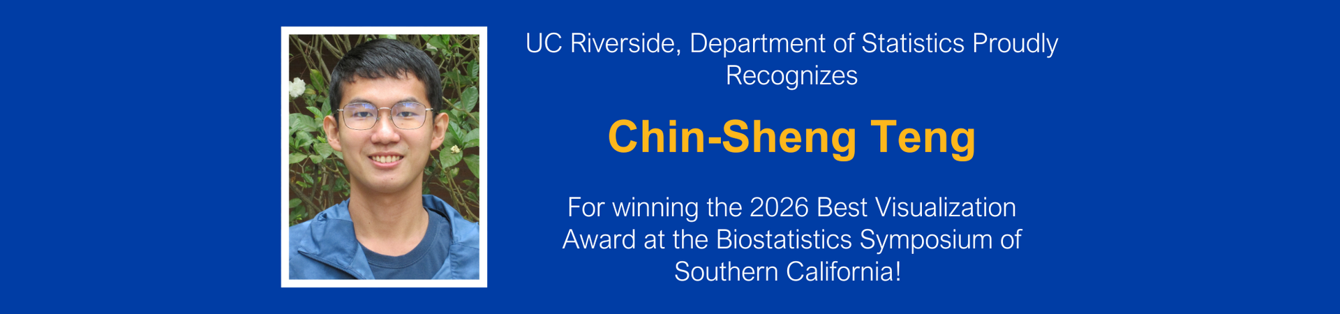 Chin-Sheng Teng Wins Award at BSSC 2026