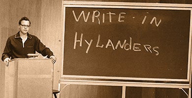 A student-led write-in campaign helped Highlanders be selected as UCR's mascot.