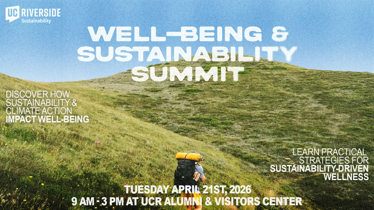 Well-Being and Sustainability Summit graphic