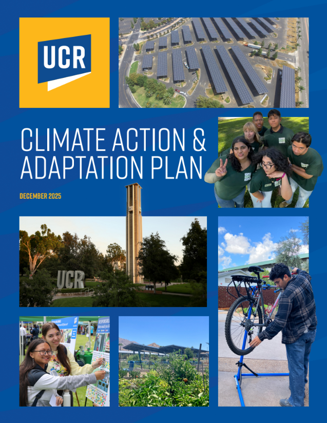 Cover of UCR’s Climate Action and Adaptation Plan (CAAP)