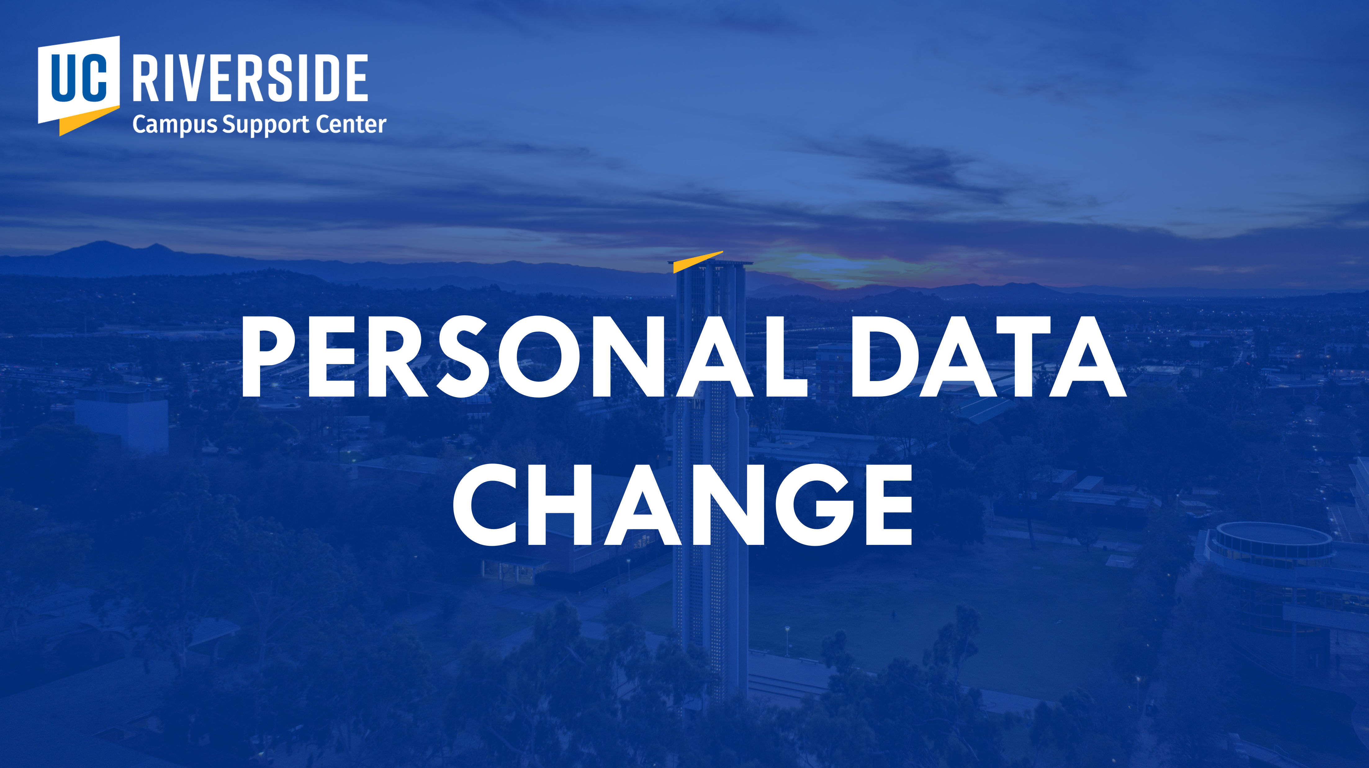 Personal Data Change Cover