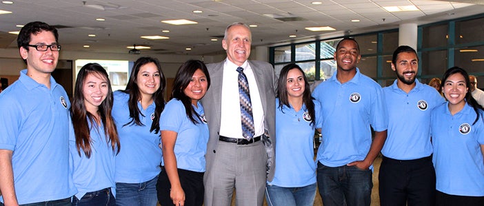 Chancelor Wilcox with Members 