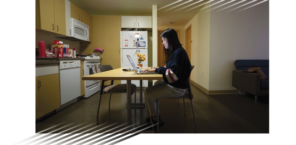 Kelland Li at her Home office