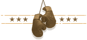 Boxing Gloves hanging on wall