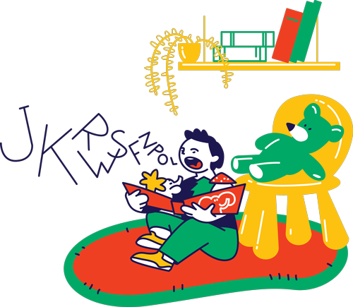 child sounding out words from book