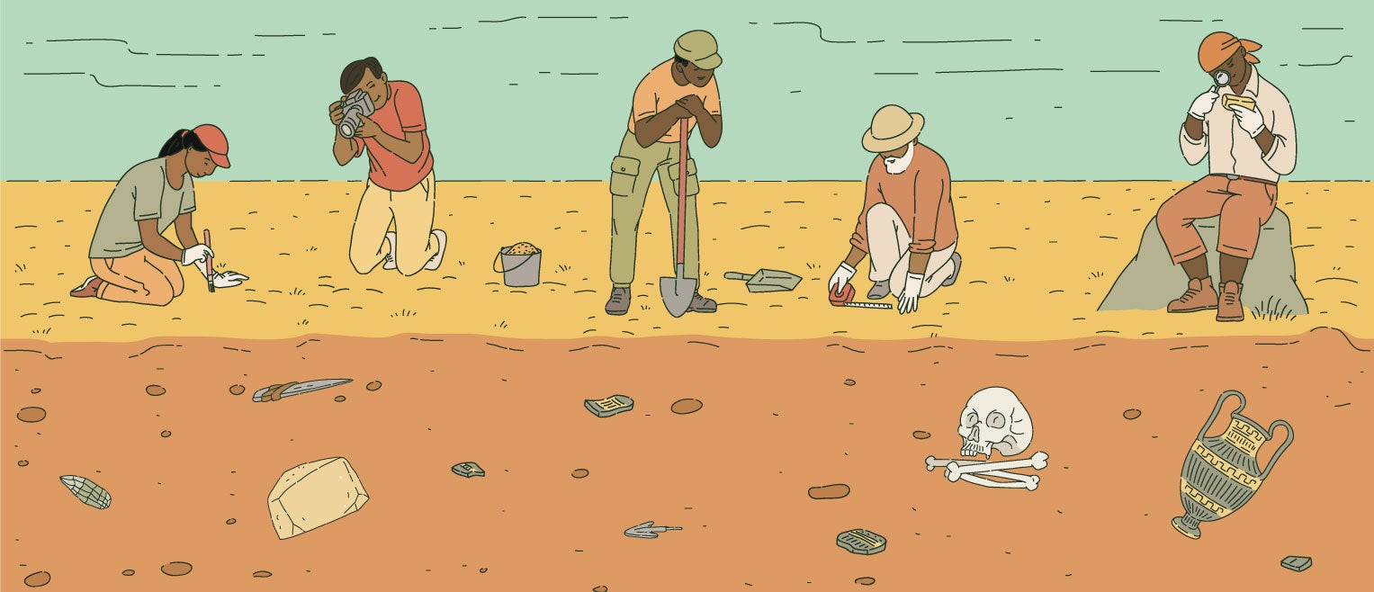 archaeology illustration