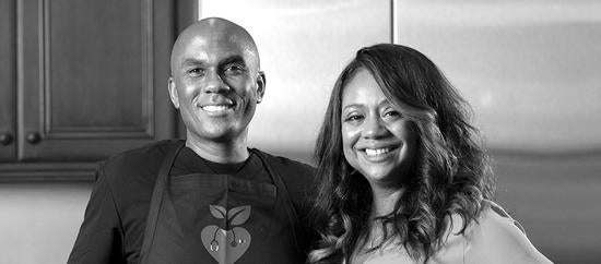 Dr. Columbus Batiste and his wife Danette at their home in Corona. (UCR/Stan Lim)