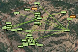 wireless sensor network map