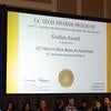 Photo of the UC Tech Awards certificate.