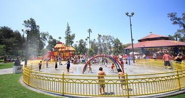 Universal playground for children at Fairmount Park