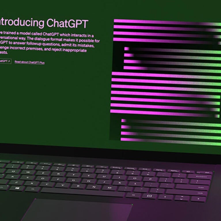 ChatGPT on laptop