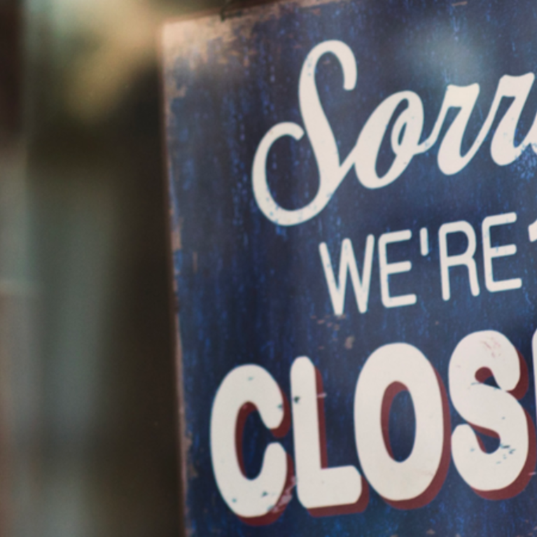 sorry we're closed