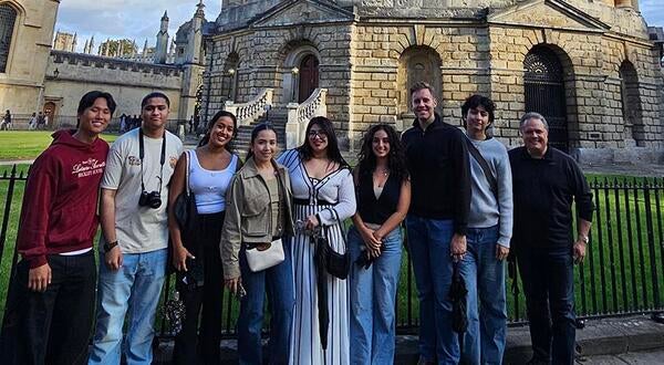 The tour of Oxford University included its iconic Radcliffe Camera, part of the Bodleian Libraries.