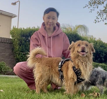 Lily and Her dogs