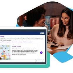 computer screen and people on computer