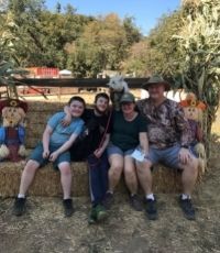 UCR University Extension graduate Trixy Betsworth and her family