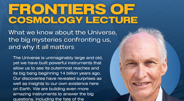 Frontiers of Cosmology Lecture: Prof. Michael Turner